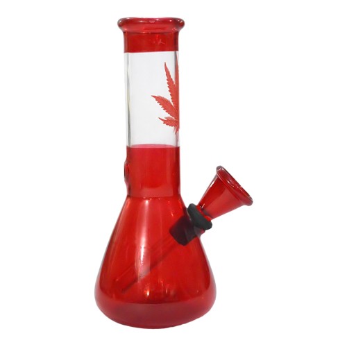 6 Inch Color Decal Print Glass Bong