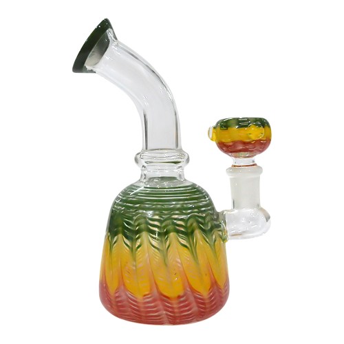 6 Inch Natural Color Fancy Artwork Glass Bong