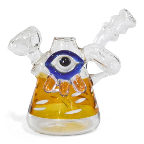 4Inch Eyes Design Color Glass Bong (163gm) 