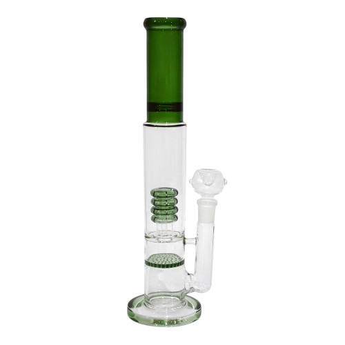 14.5 Inch Color Diffuser With Honey Comb Glass Bong