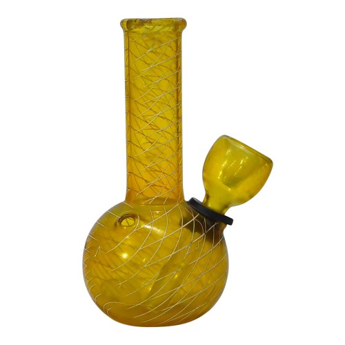 4Inch Color Net Glass Bong 40gm Mouth -22mm