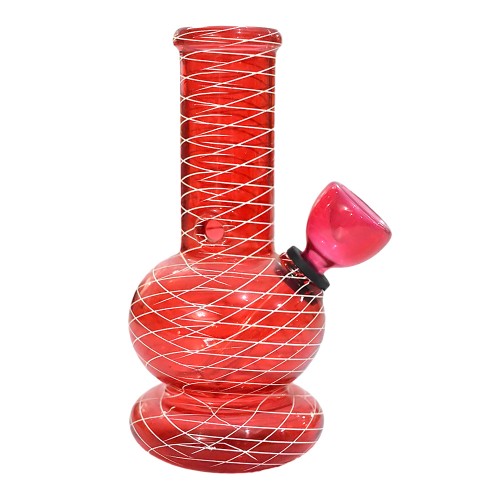 5 Inch Jali Design Color Glass Bong