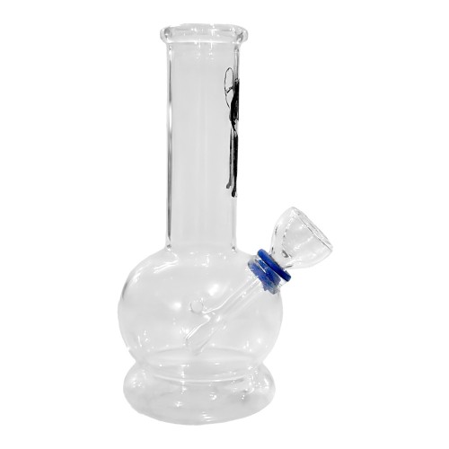 6 Inch Single Bowl With Couple Sticker Glass Bong