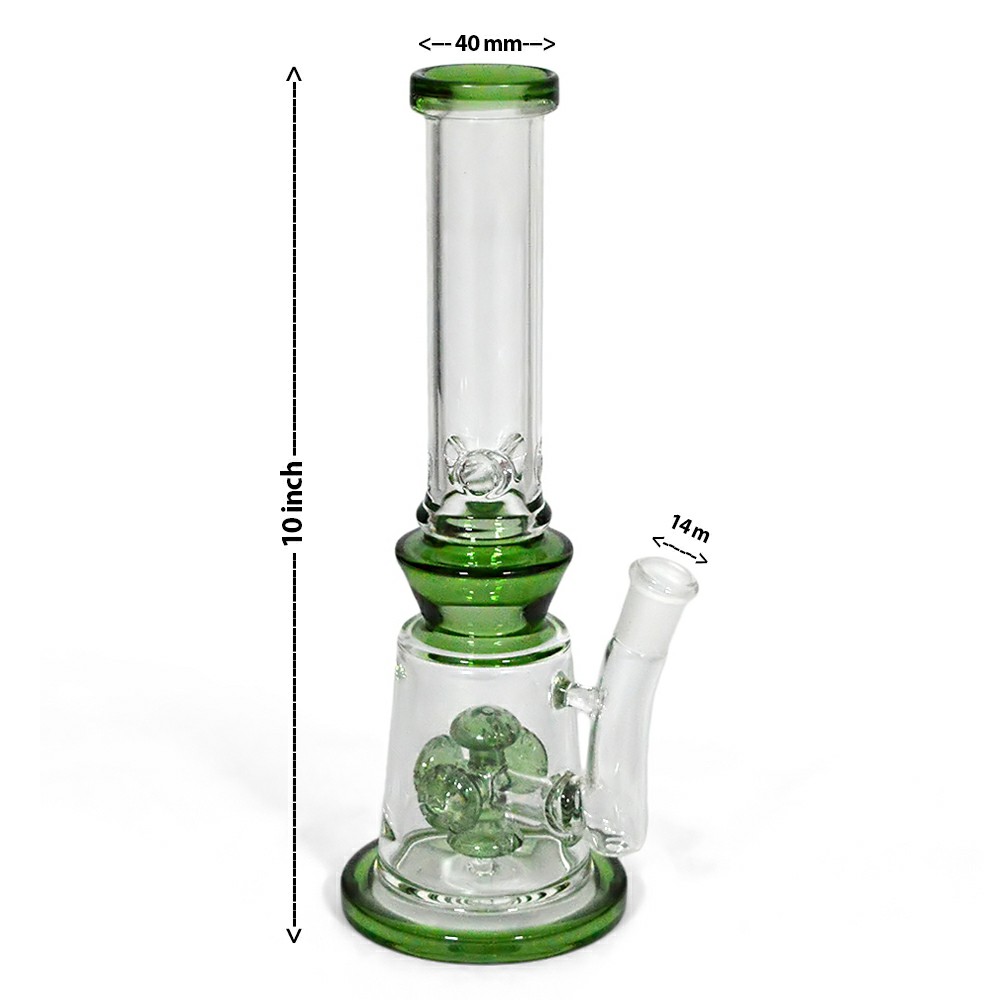 10 Inch  Diffuser Glass Ice Bong