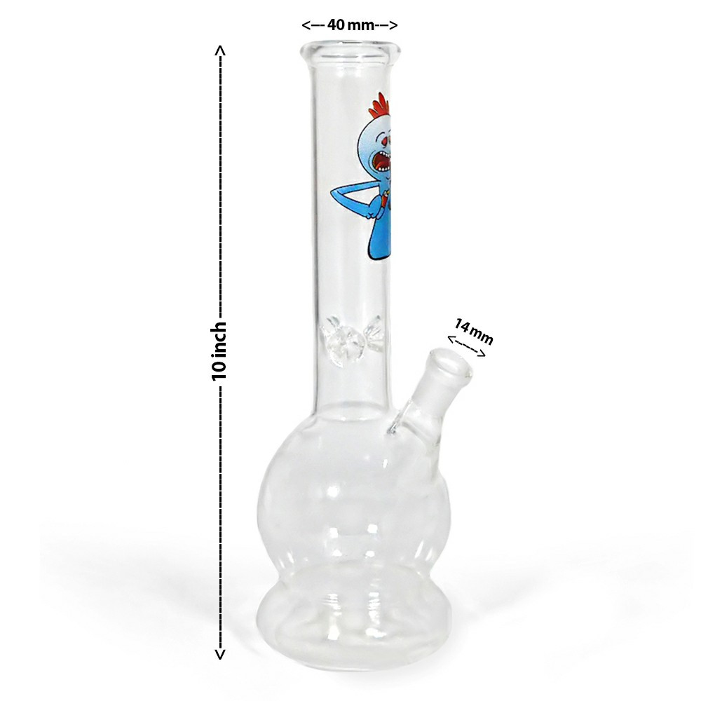 10 Inch Sticker Glass Ice Bong