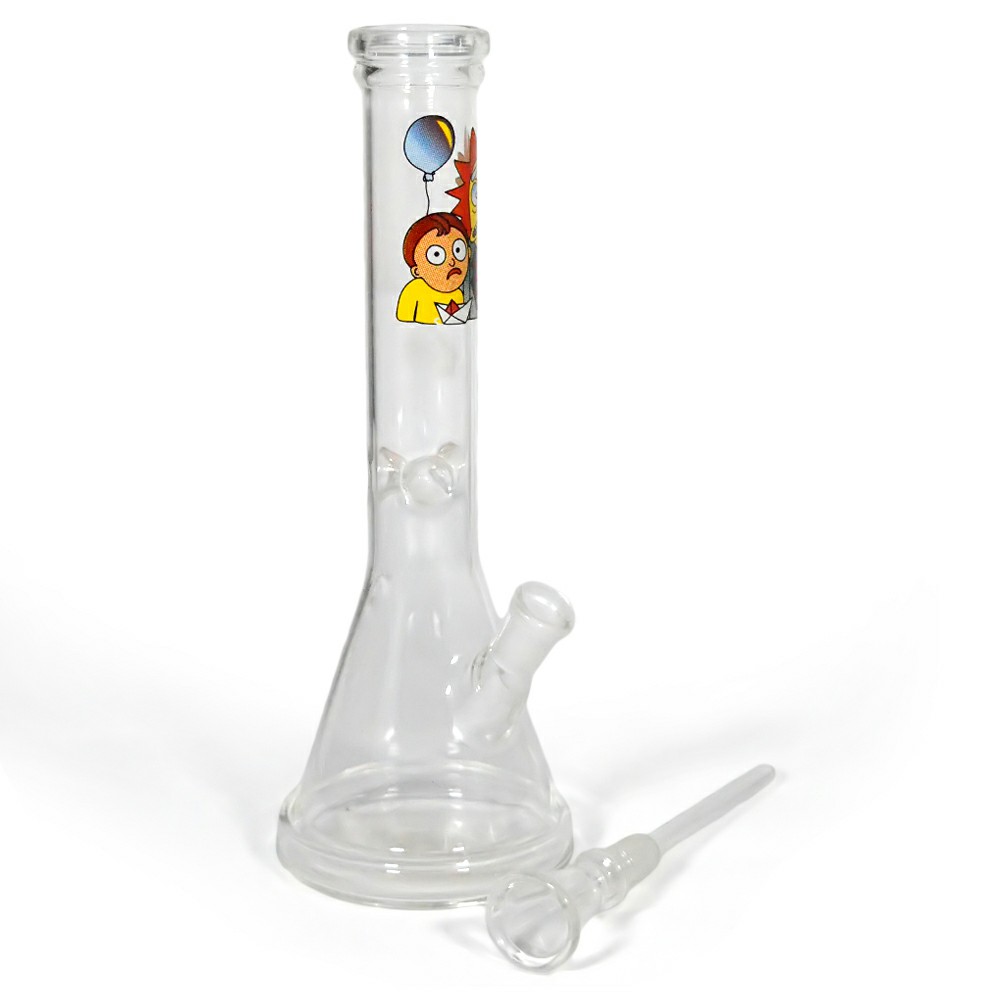 10 Inch Sticker Glass Ice Bong