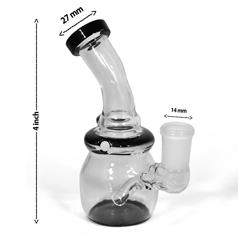 4 Inch Glass Oil Dab Rig Bong