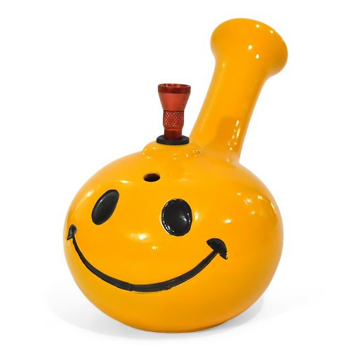 Medium Size Smiley Ceramic Bong (5 Inch)