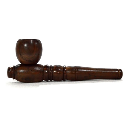 4-Inch Rose Wooden Pipe