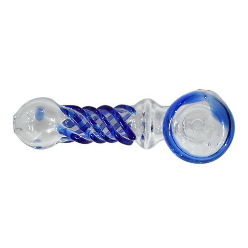 9 CM Transparent Color Glass Pipe