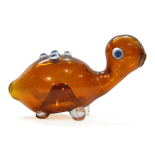 6 Cm Duck Design Color Figure Glass Pipe