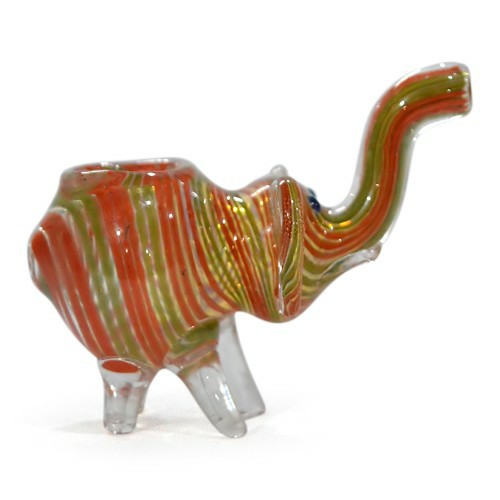 Elephant Design Glass Pipe