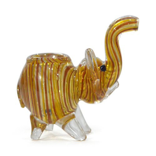 Elephant Design Glass Pipe