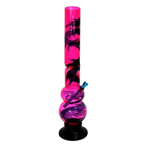 Acrylic Ice Bong (16 Inch 50mm Double Bowl)