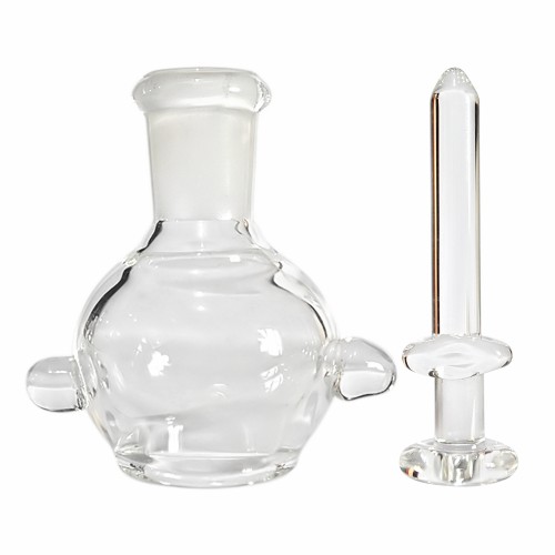 14mm Transparent Glass Oil Bong Cap With Glass Nail