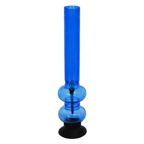 12 Inch  Plain Acrylic Ice Bong (50mm Double Bowl)