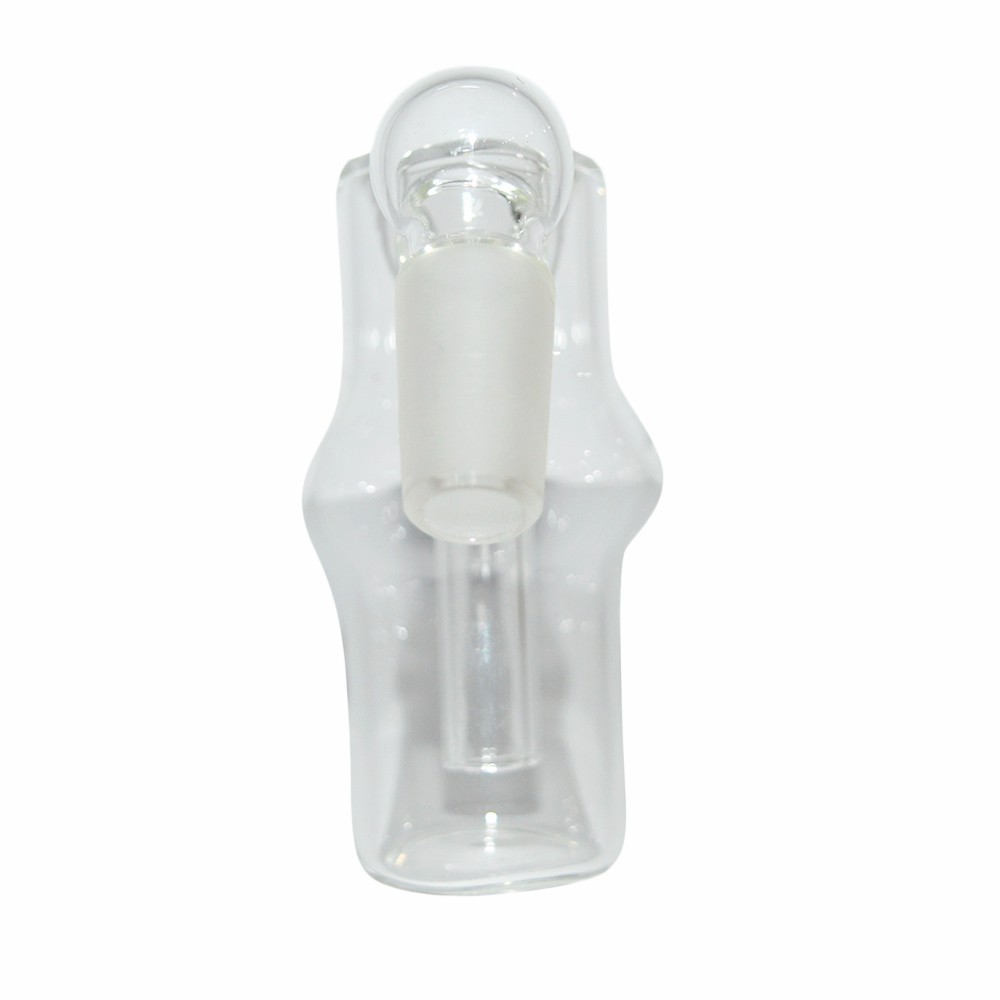 14mm Transparent One Leg Glass Ash Catcher 