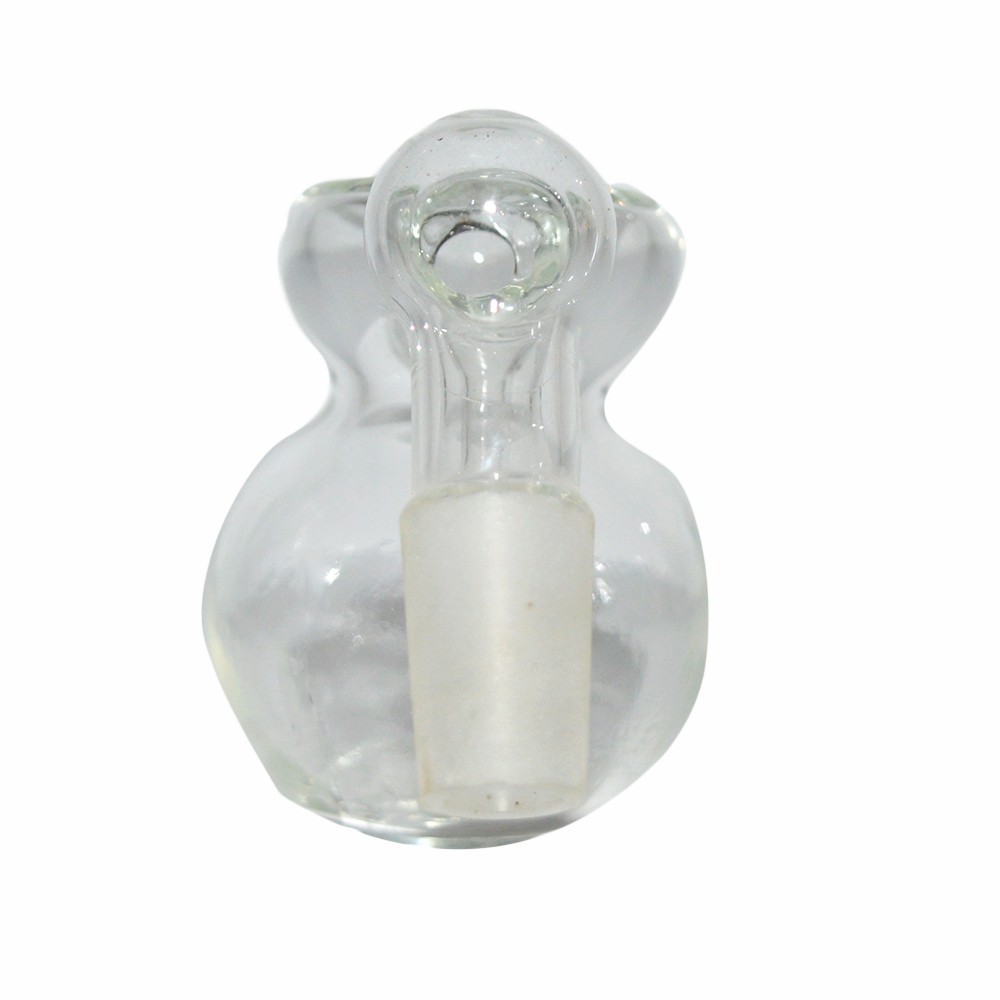 14mm Transparent Big Bowl One Leg Glass Ash Catcher 