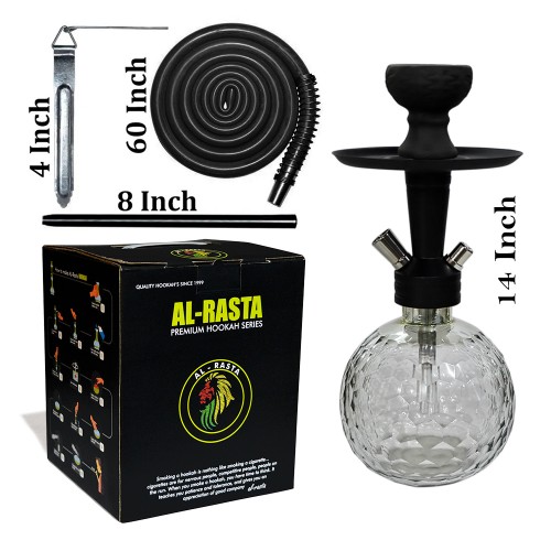 14 Inch KrmaX Black Gorilla  Hookah With Silicon Pipe