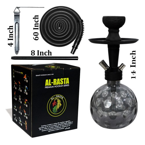 14 Inch KrmaX White Gorilla Hookah With Silicon Pipe