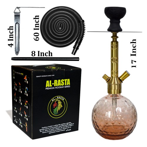 17 Inch KrmaX New Design Shark Brass Hookah With Silicon Pipe
