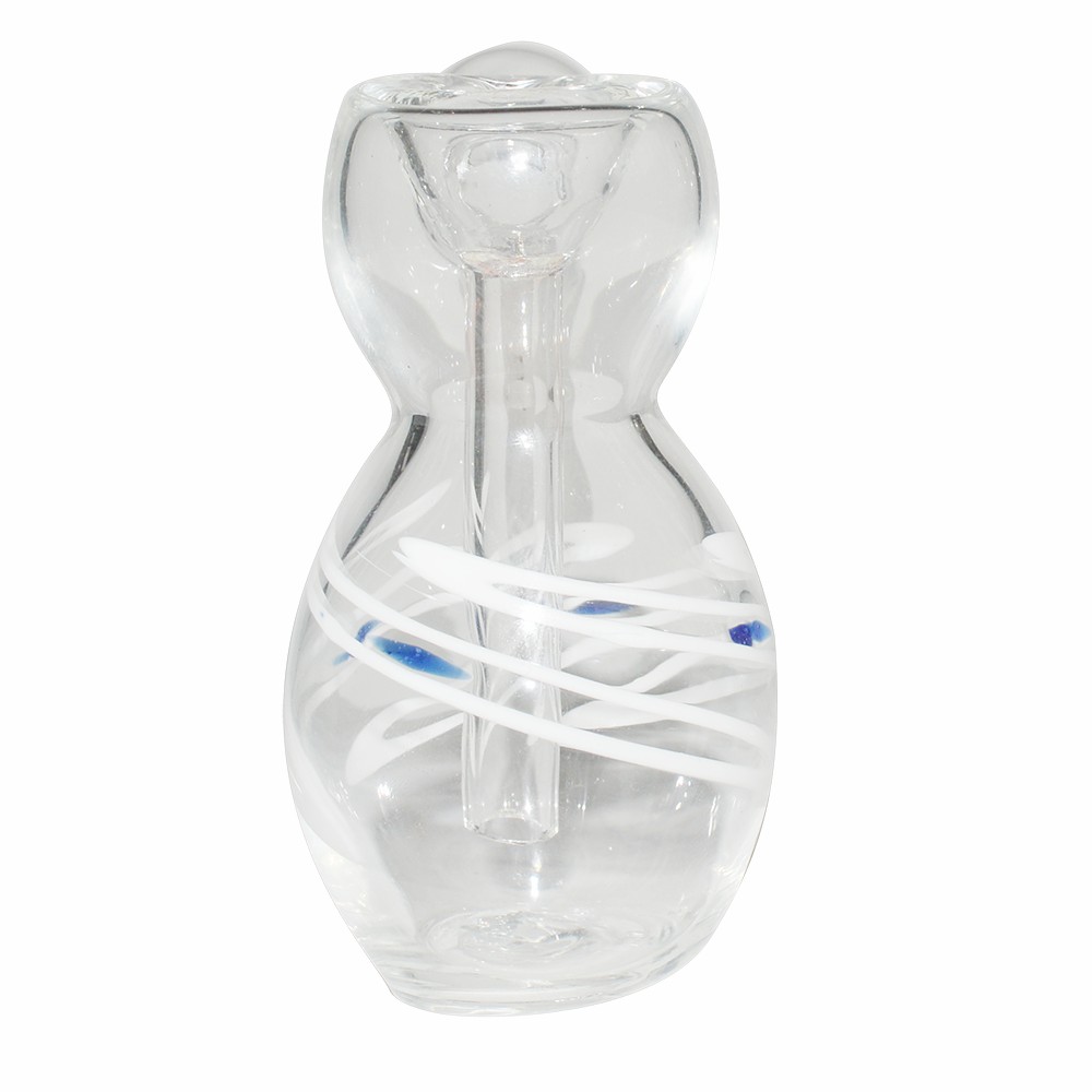 19mm Transparent One Leg  Glass Ash Catcher