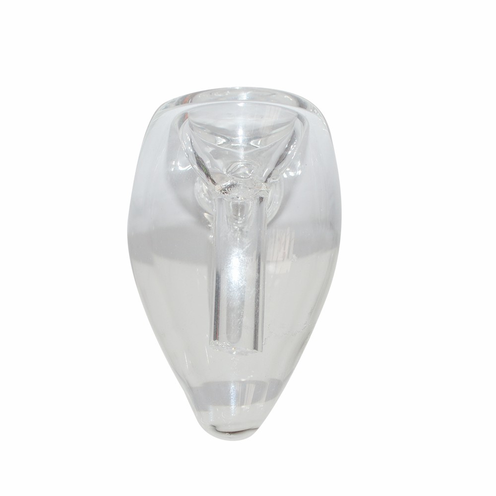 14mm Transparent Conical Shape One Leg Glass Ash Catcher