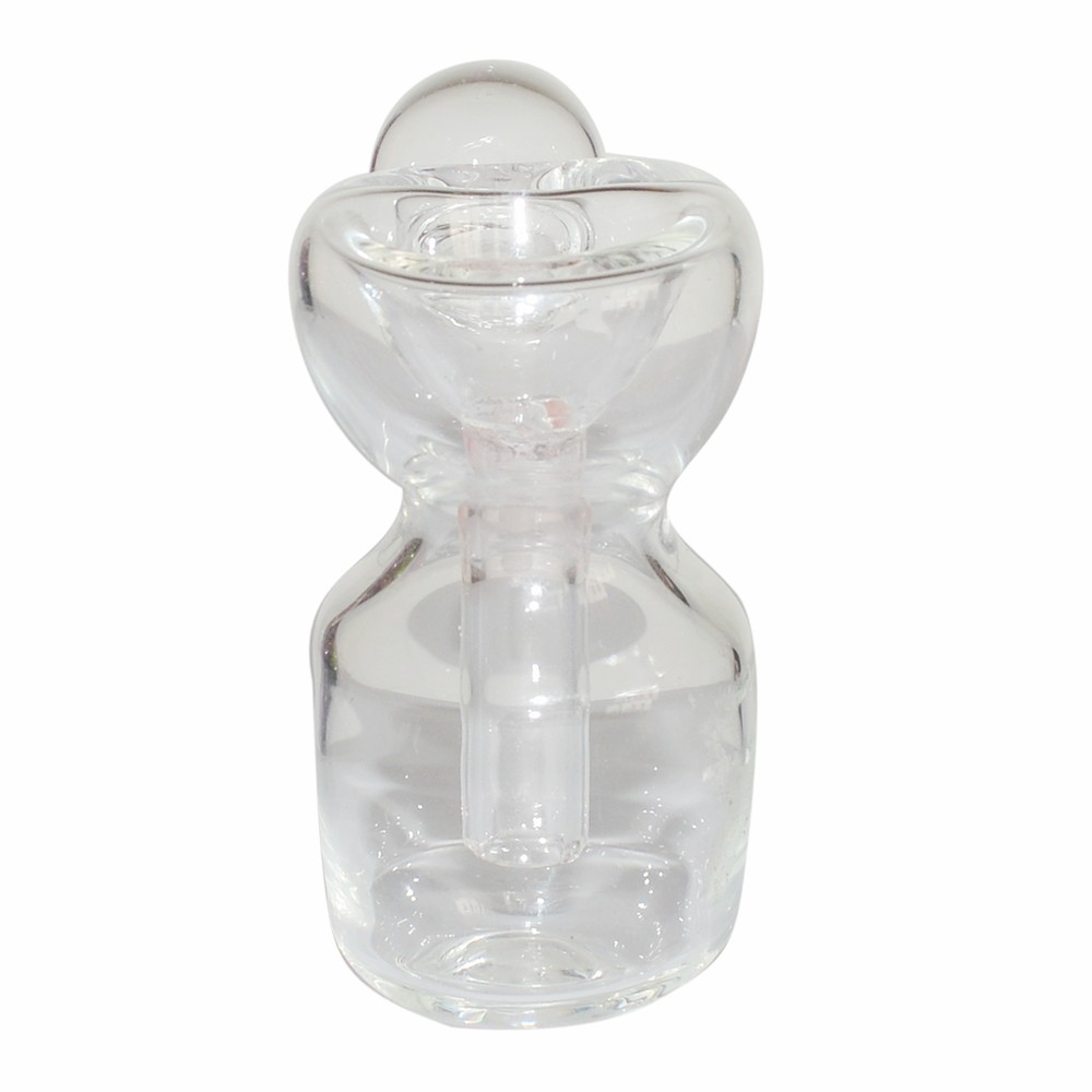 14mm Transparent One Leg Glass Ash Catcher