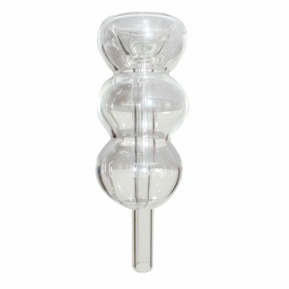 Tripple Bowl One Leg Glass Ash Catcher For Acrylic Bong