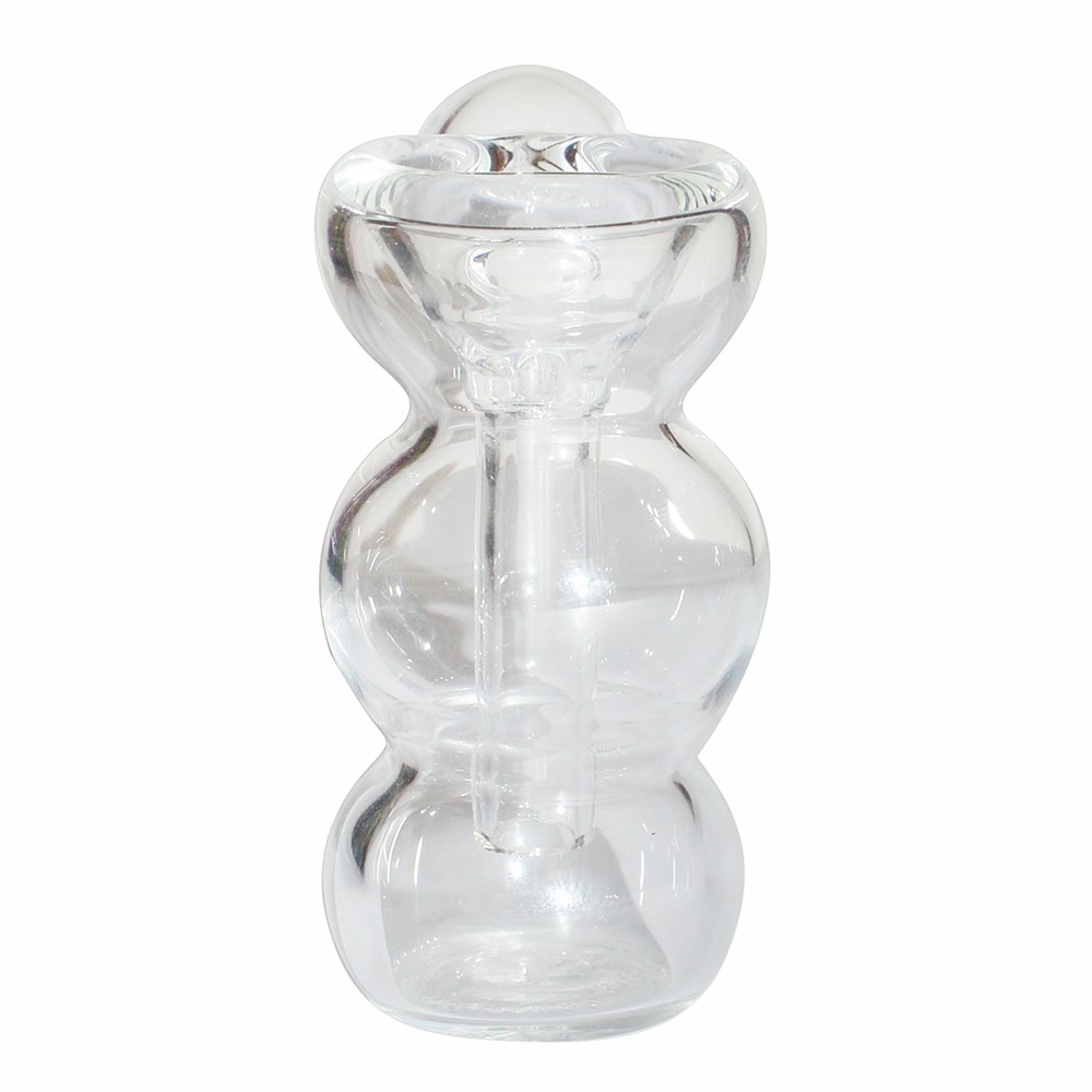 14mm Transparent Tripple Bowl One Leg Glass Ash Catcher