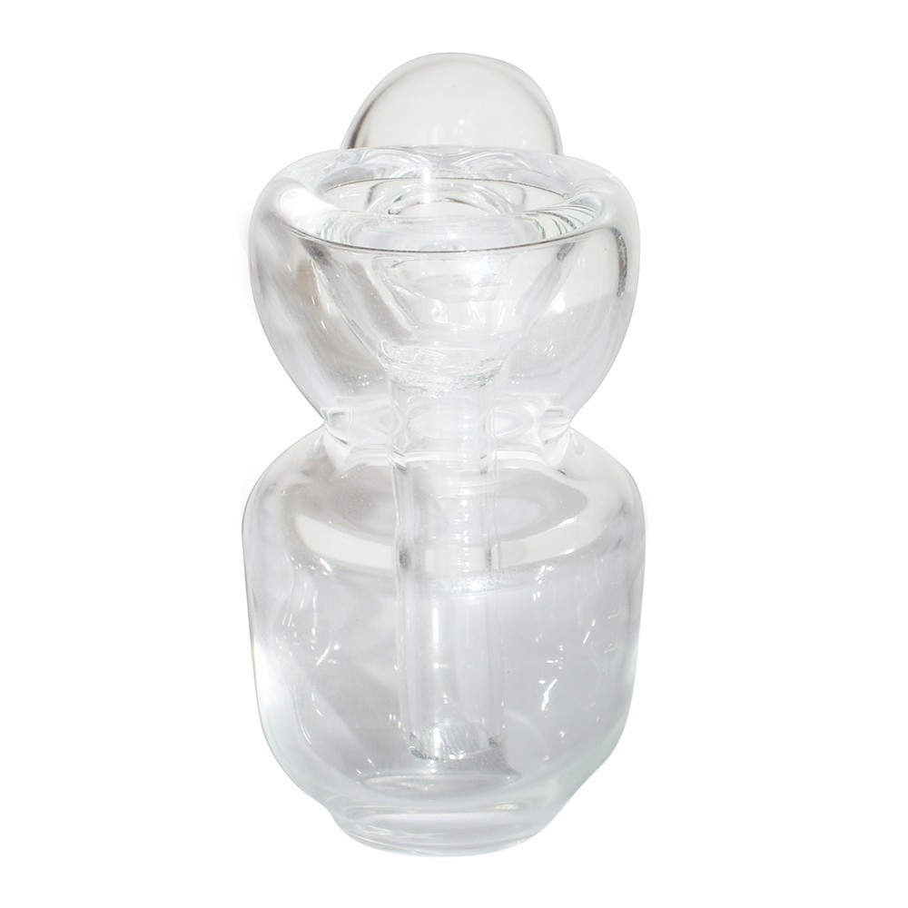 19mm Transparent One Leg Glass Ash Catcher