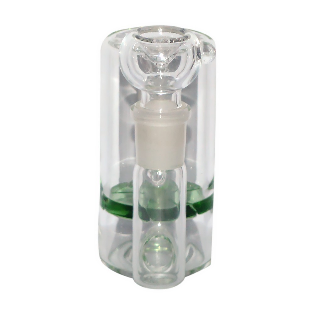 14mm Transparent One Leg Glass Ash Catcher 