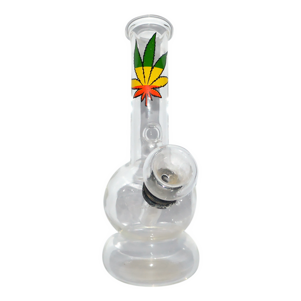 4 Inch Pocket Bong Decal Print Glass bong  