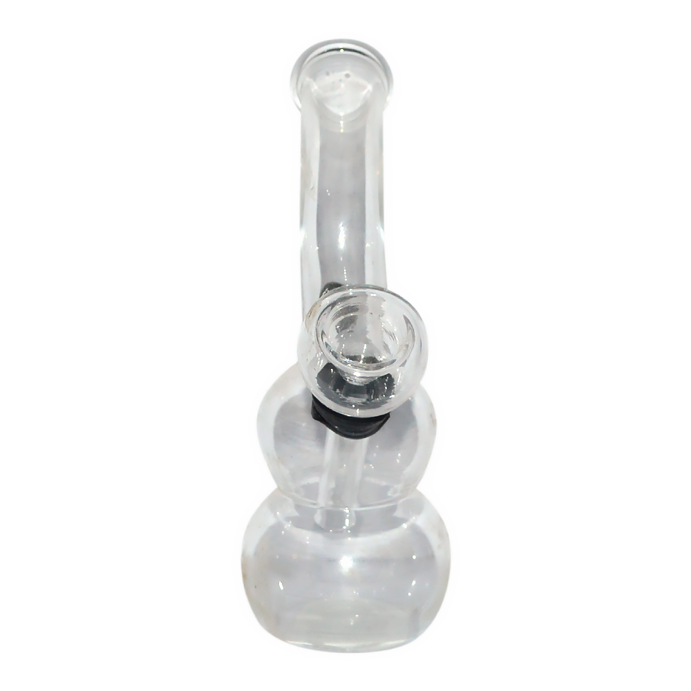 4 Inch Glass Bong Double Bowl Water Smoking Pipe 