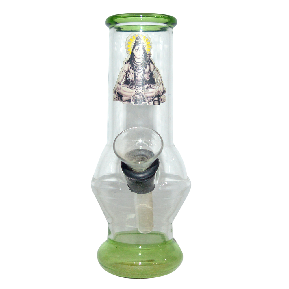 5 Inch Pocket Decal Print Glass Bong 