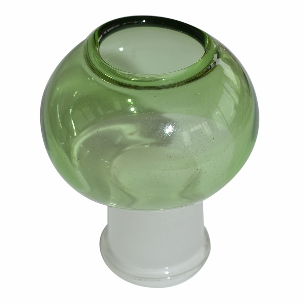 19mm Beautiful Green Glass Oil Bong Cap 