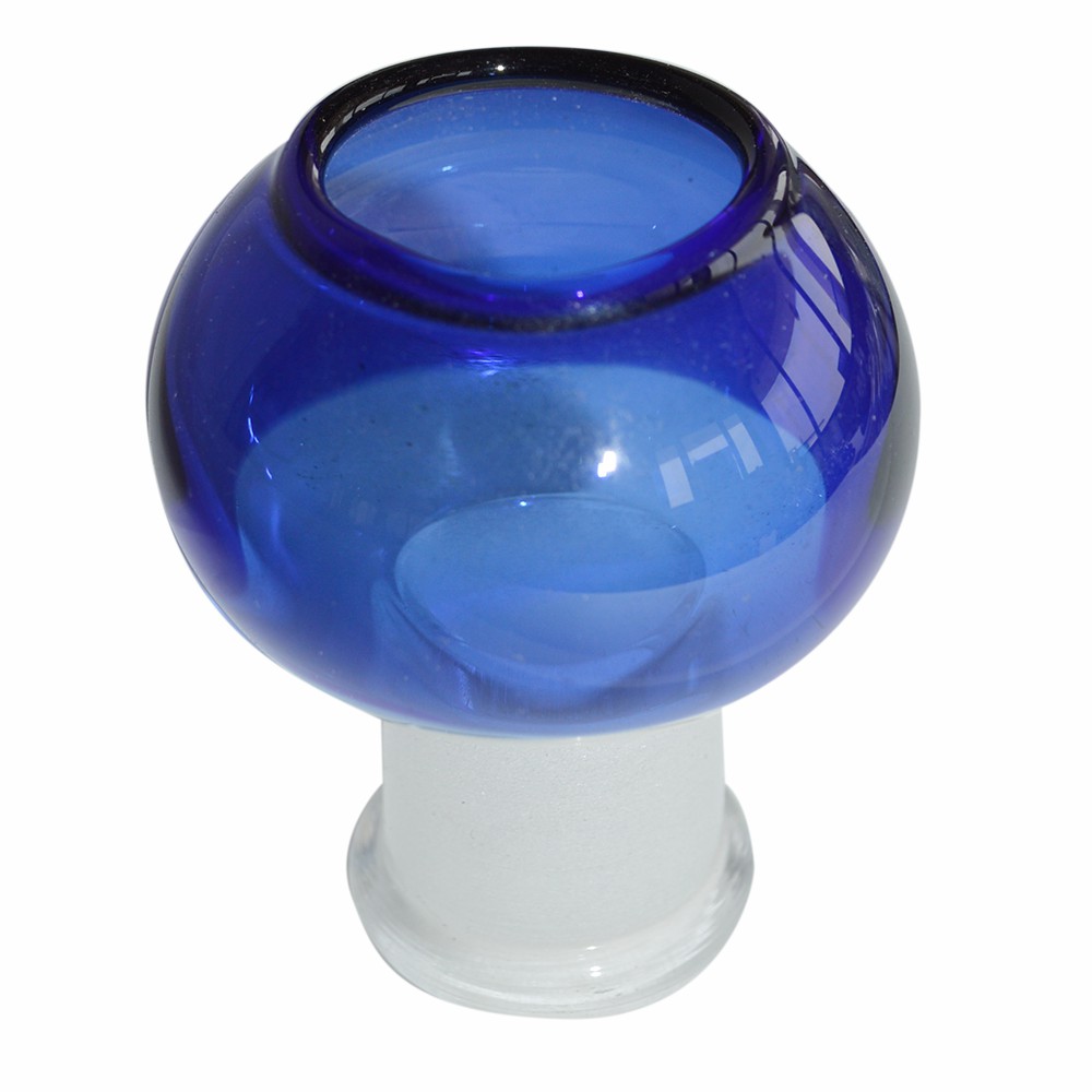 19mm Beautiful Blue Glass Oil Bong Cap 