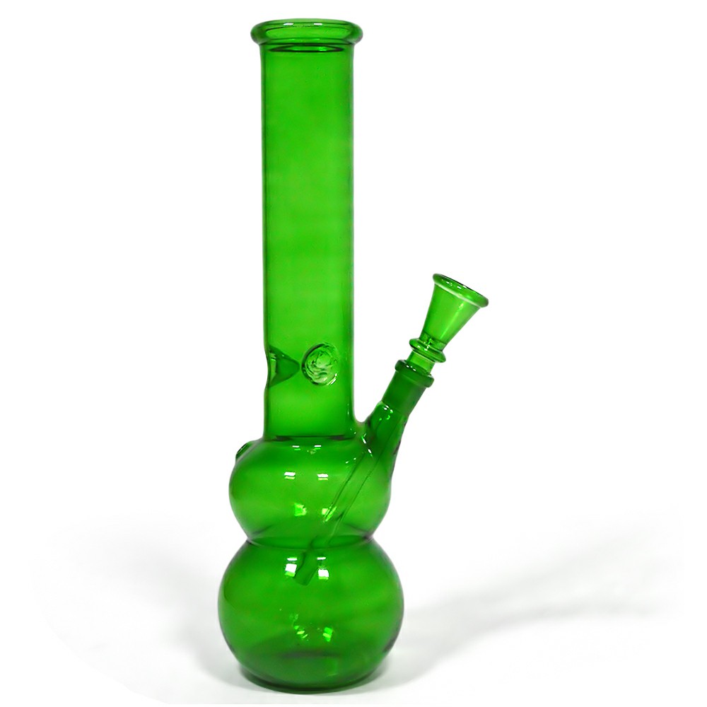 12 Inch Double Ball Glass Ice Bong Spray Color 