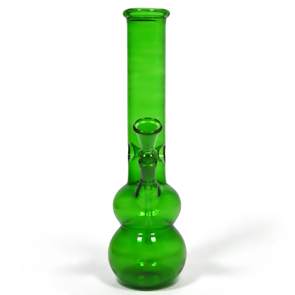 12 Inch Double Ball Glass Ice Bong Spray Color 