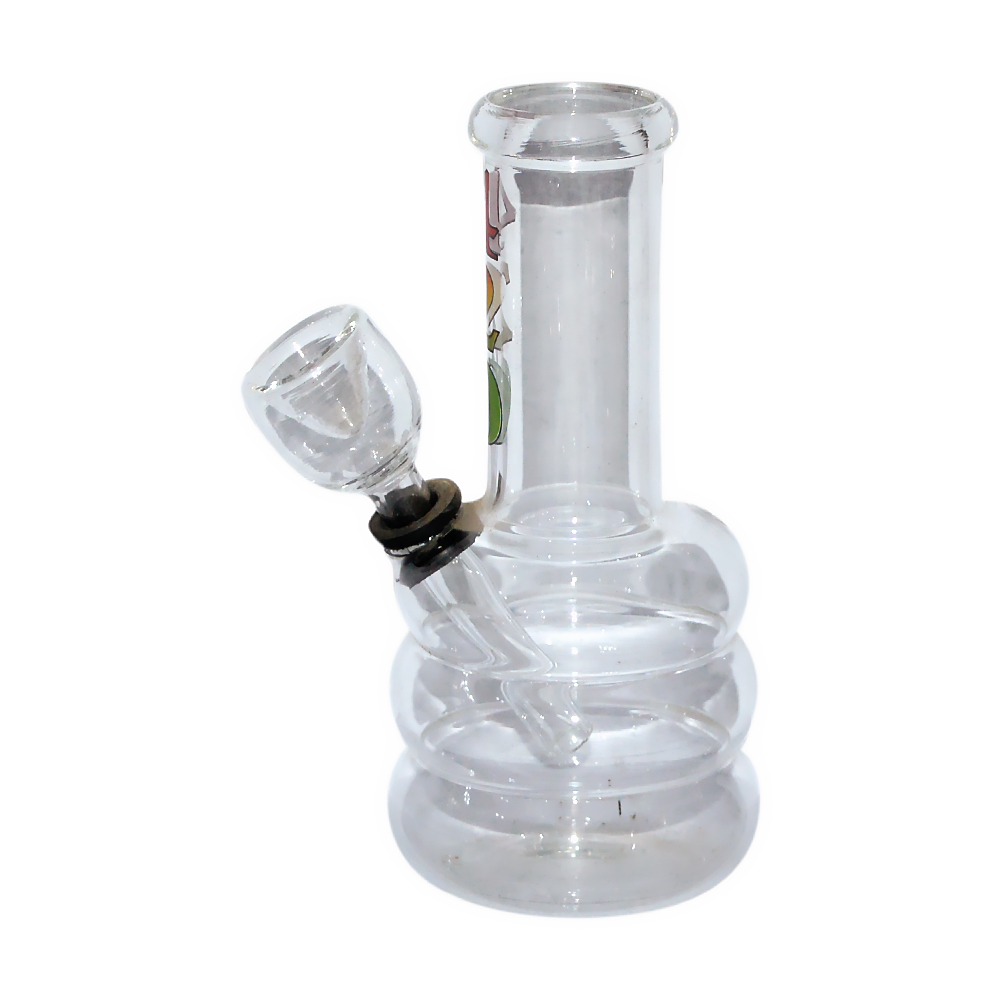 5 Inch Decal Print Glass Bong 