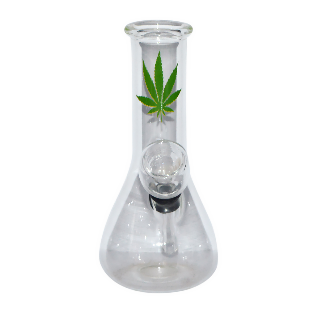 5 Inch Decal Print Glass Bong 