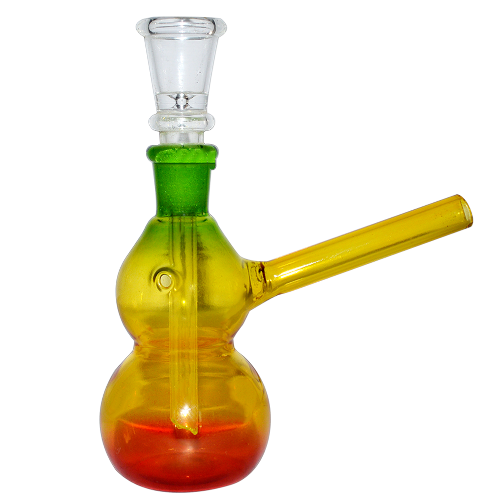 6 Inch Natural Color Glass Waterpipe Bong 