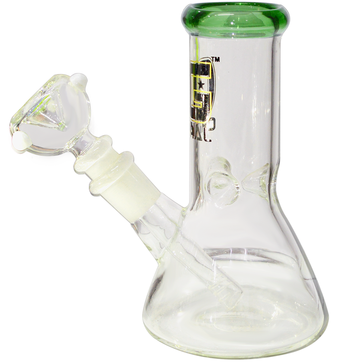 Hight Quality Decal Print Mini Glass Ice Bong