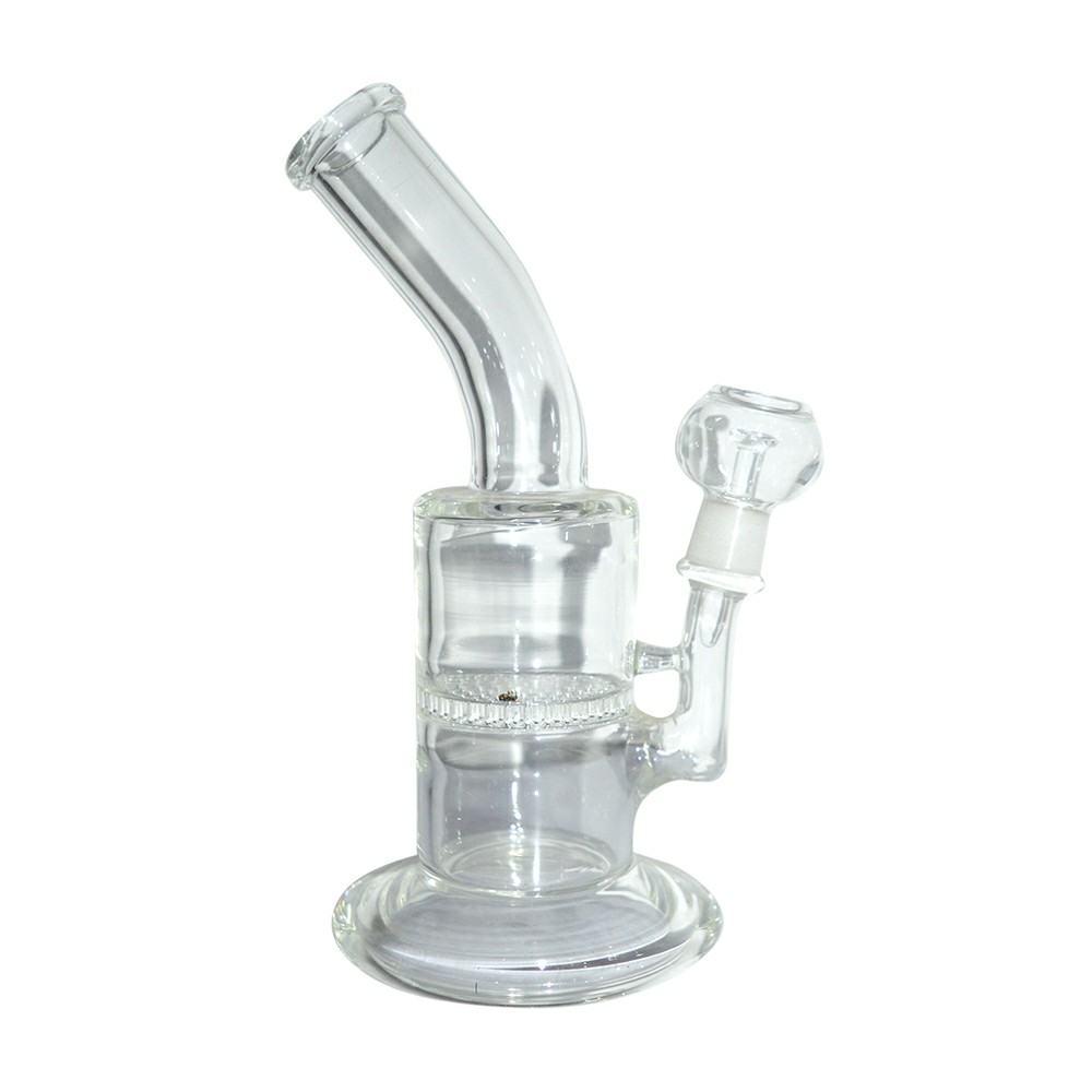 8 Inch Color Bend Honeycomb Oil Glass Bong