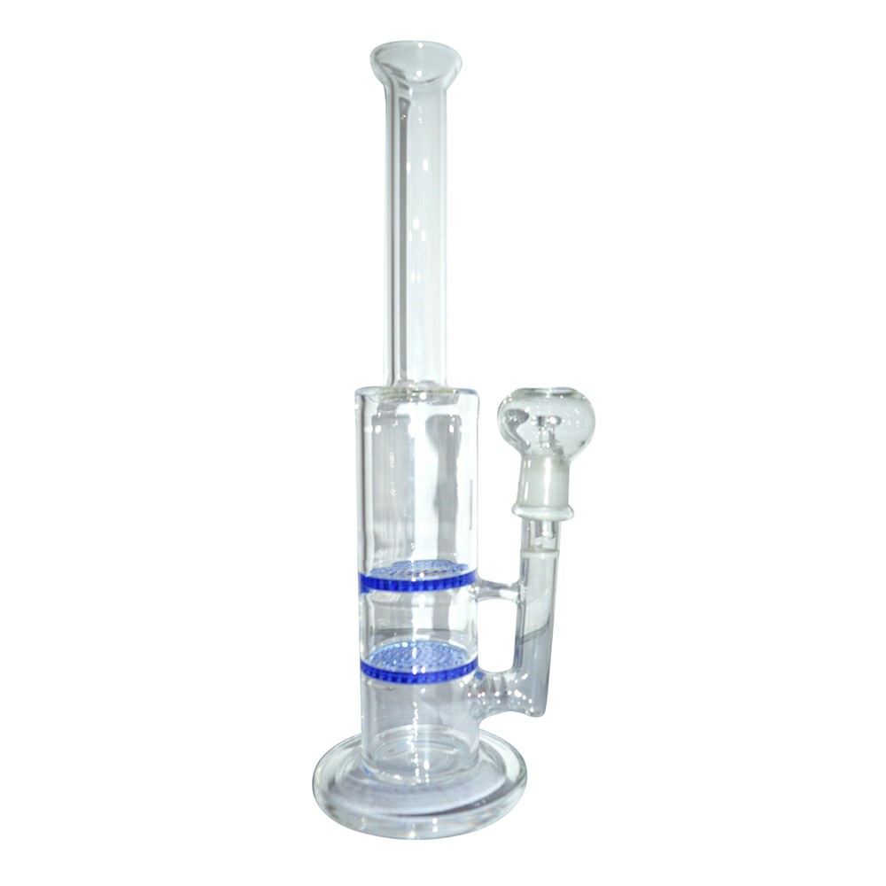 12 Inch Color Double Honey Comb Glass Oil Bong
