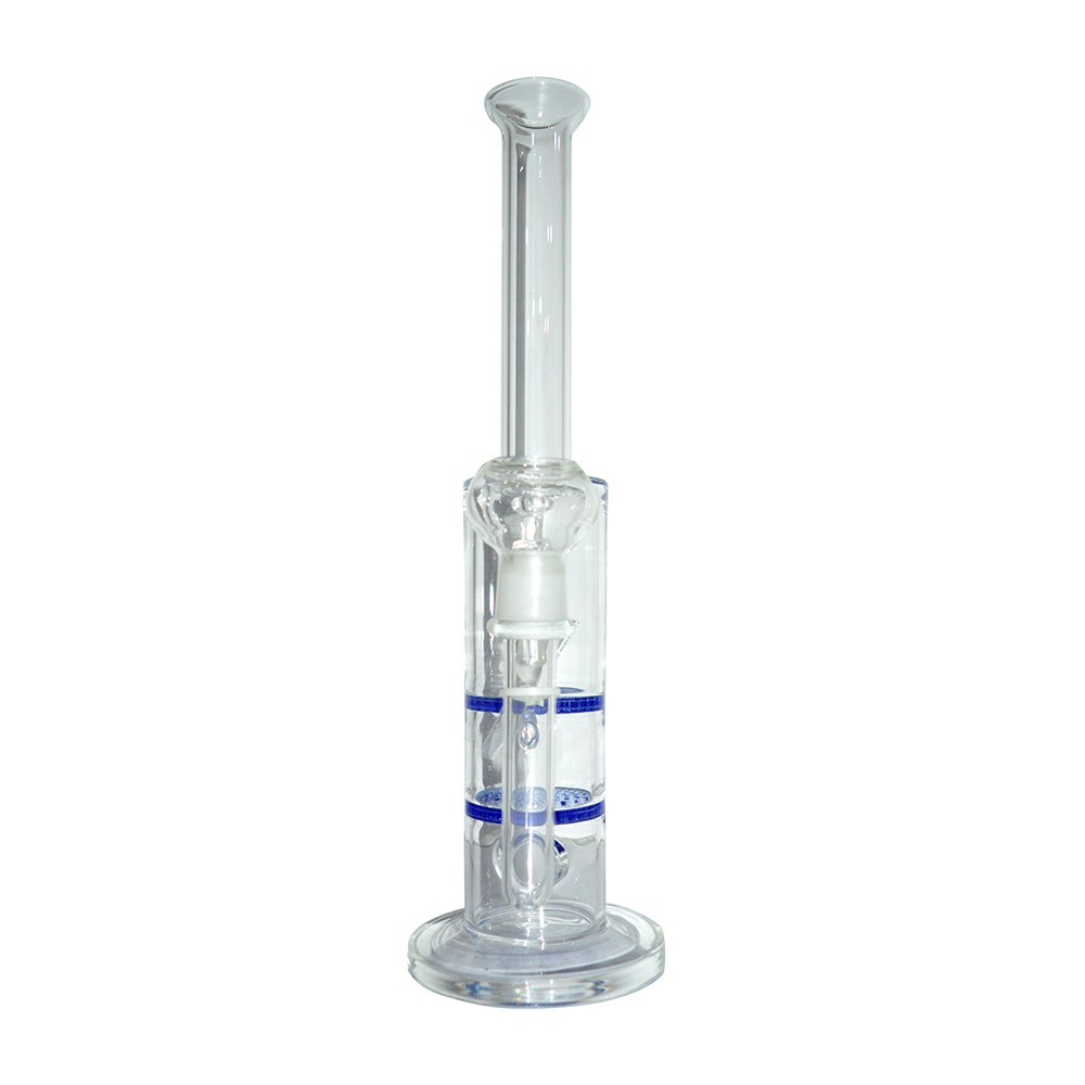 12 Inch Color Double Honey Comb Glass Oil Bong