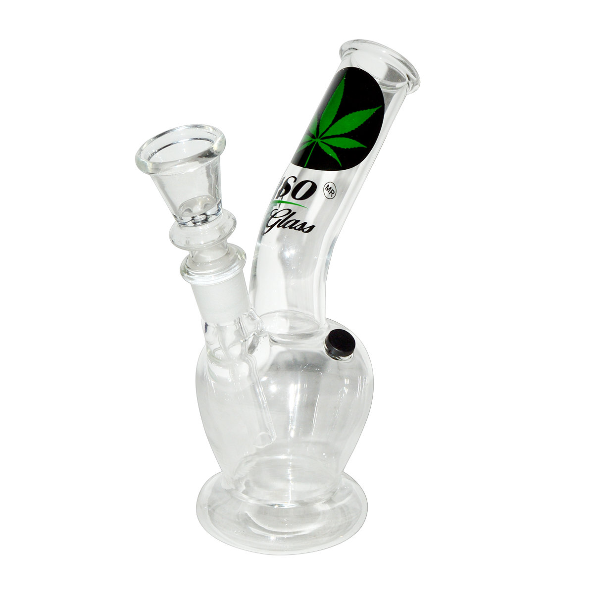 7inch Decal Print Glass Waterpipe Bong 