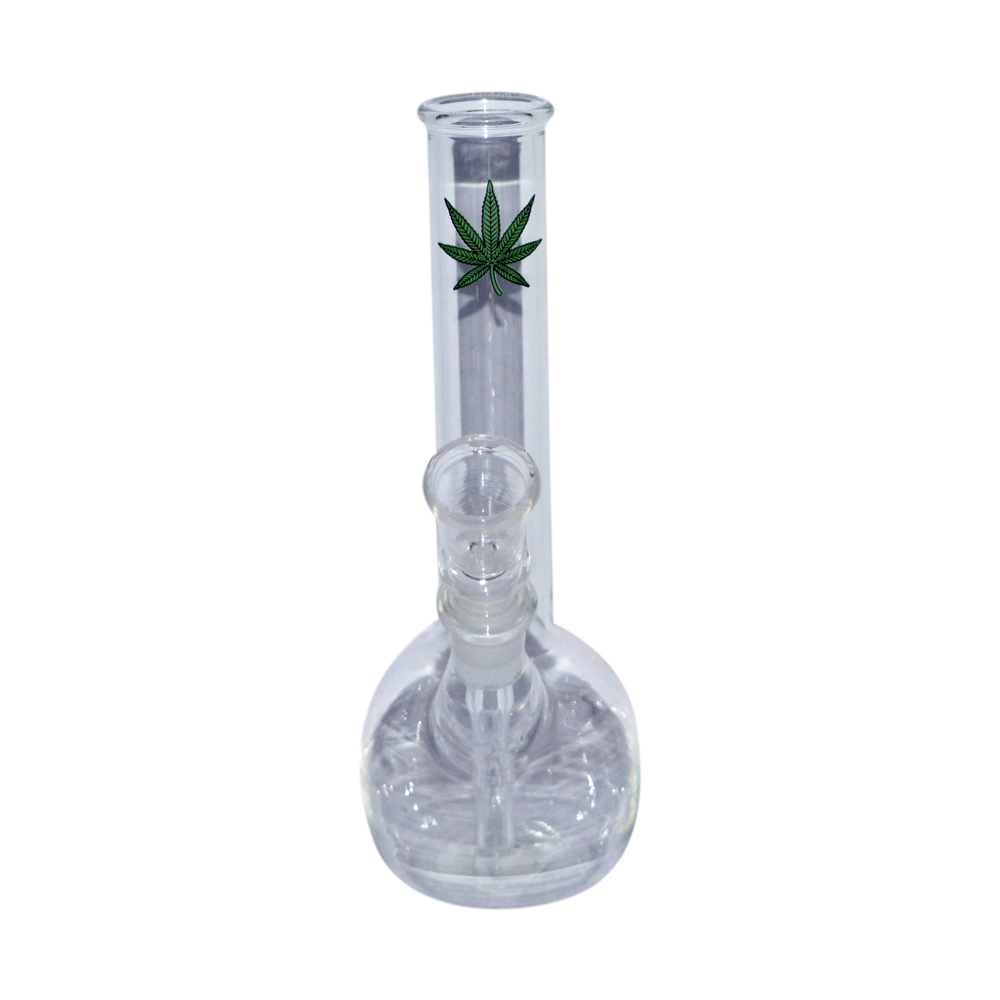7 Inch Glass Decal Print  Water pipe Bong (Transparent)