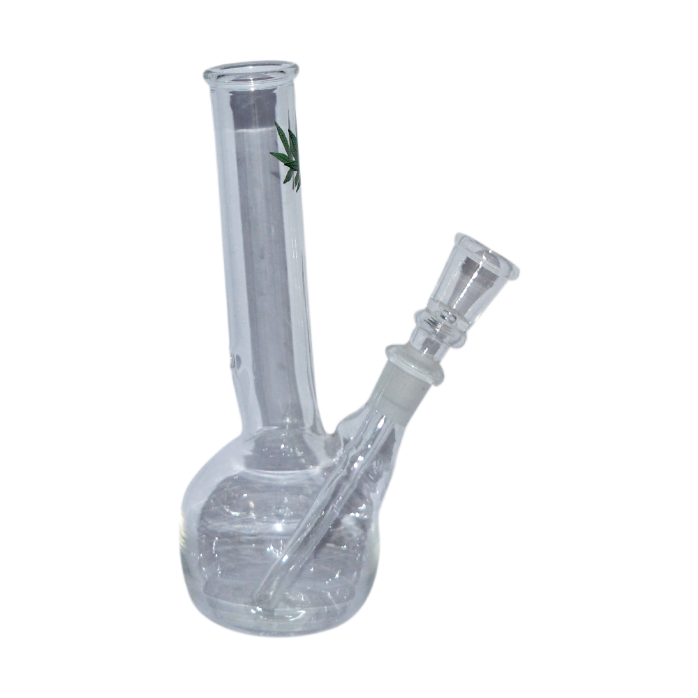 7 Inch Glass Decal Print  Water pipe Bong (Transparent)