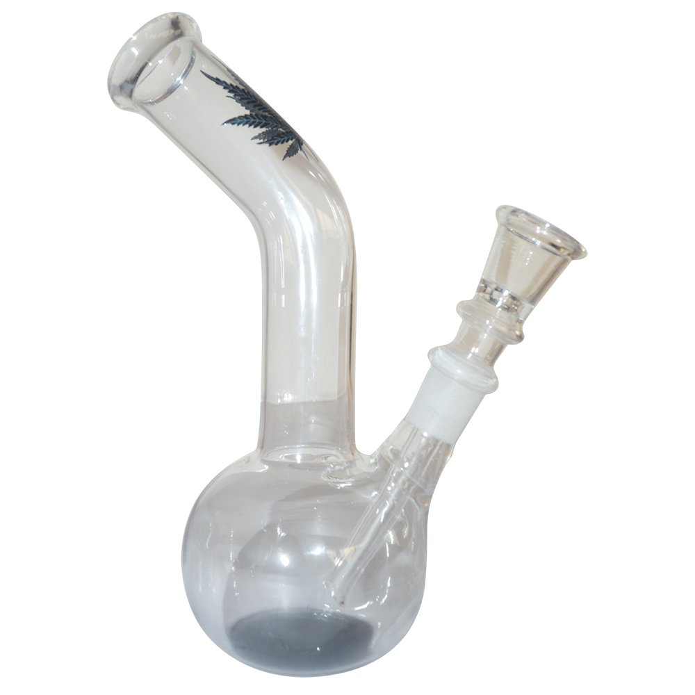 7 Inch Decal Print Glass  Bong Waterpipe 